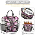 thumbnail image 5 of Pink Leopard Pattern Womens Lunch Box for Work,Insulated Large Lunch Bag for Tween and Teen,Loncheras Para Mujer,Leakproof Adult Lunch Bag for Work,Beach,Travel,Picnic,Camping, 5 of 7