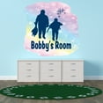 thumbnail image 1 of Personalized Sports Wall Decals for Boys Room - Father and Son Enjoying A Day Hunting Boys Bedroom With Easy Installation Instructions Custom Name Sticker - Size: 30 In x 30 In, 1 of 5