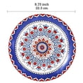 thumbnail image 2 of Bico Boho Totem Salad Plates Set of 4, 8.75 Inch Ceramic Dessert Plates for Salad, Appetizer, Side Dishes, Microwave and Dishwasher Safe, Gift for Housewarming and Thanksgiving, 2 of 2