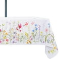 thumbnail image 4 of Outdoor Tablecloth with Umbrella Hole, Spring & Summer Outdoor Tablecloth, Fabric Spill Proof and Waterproof with Zipper Floral Tablecloth for Spring/Summer/Party/Picnic Rectangle 60 x 84 in, 4 of 6