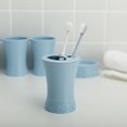 thumbnail image 3 of Ensemble d'Accessoires de Bain 5 Pcs Comprend Distributeur Porte-Brosse à Dents Gobelet de Gargarisme Boîte à Savon, 3 of 10