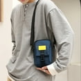 thumbnail image 5 of Bolso de mensajero para hombre, bolso de hombro de nailon para exteriores para hombre, bolso de teléfono móvil de moda, bolso de pecho, 5 of 5
