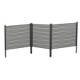 thumbnail image 1 of 3-Panel Outdoor Privacy Screen – No Dig Metal Barrier for Animals, Rustproof Decorative Fence for Flower Beds, Patio, Backyard, Vegetable Gardens, 1 of 8