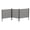 Black, variant on Rustproof Metal Garden Fence, 3 Panels 47in H x 9ft L – Decorative Outdoor Animal Barrier, Privacy Screen & No-Dig Flower Bed Edging for Patio, Backyard, Easy Install