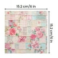 thumbnail image 2 of Vintage Floral Scrapbook Paper, 36 Sheets 6'' x 6'' Single Sided Decorative Craft Paper Decoupage Cardstock for Junk Journal Planners Scrapbooking Card Making Gift Wrapping Art Collage Supplies, 2 of 6