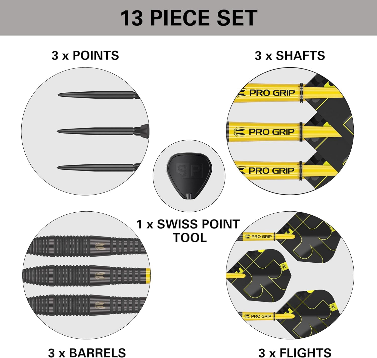 Target Darts Bolide Void 05 24G 90% Tungsten Swiss Point Steel Tip Darts Set