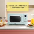 thumbnail image 2 of COMFEE' CM-M091AGN Retro Microwave with Multi-stage Cooking, 9 Preset Menus and Kitchen Timer, Mute Function, ECO Mode, LED digital display, 0.9 cu.ft, 900W, Green, 2 of 2
