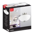 thumbnail image 6 of Globe Electric Hudson 2-Light Brushed Nickel and Chrome Semi-Flush Mount Ceiling Light, 63357, 6 of 6