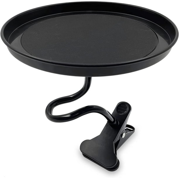 Adjustable Food Tray for Car 360°Swivel Car Food Tray Table 8.7 Inch