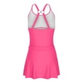thumbnail image 4 of MGDXOX Womens One Piece Swimsuits with Swim Skirt Tummy Control Modest Bathing Suit Metal Tie Knot Ruched Swim Dress Hot Pink XL, 4 of 9
