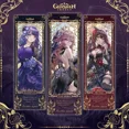 thumbnail image 2 of Genshin Impact Cosplay páginas Gliter doble cara Yae Miko Ganyu Kirara Nahida Nilou Ayaka Eula Raiden Shogun Collection Prop, 2 of 3