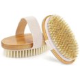 thumbnail image 1 of Juego de 2 cepillos corporales ZHAOCHENG cepillo seco de cerdas naturales exfoliante, 1 of 5