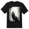 thumbnail image 2 of Plus Size Shirt for Women Black Tops for Women Short Sleeves Shirt for Women Wolf T Shirt Oversized Shirt for Women S, 2 of 5