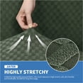 thumbnail image 6 of JIATER 3-Piece Sofa Cover Stretch Couch Cover Washable Sofa Slipcover Furniture Protector with 2 Cushion Covers,Loveseat Army Green, 6 of 8