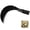 rice seedling sickle Black, variant on Manganese Steel Billhook Brush Clearing Sickle for Grass, Machete Curved Sawtooth Sickle for Tree Cutting, Brush Clearing, Grass Cutting, Outdoor Survival Garden Tools - Type A