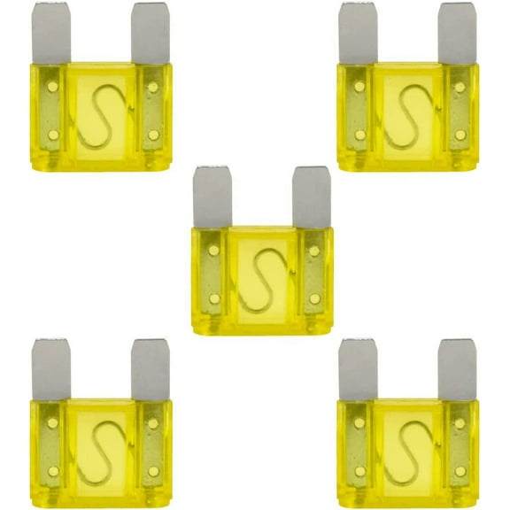 5 Pack of 20 Amp 20A Large Blade Style Audio Maxi Fuse for Car RV Boat Auto