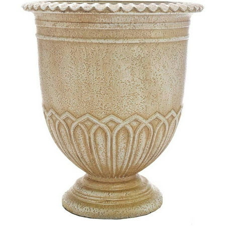 Better Homes and Gardens 18.6" x 17" Clearwater Urn, Natural/Ivory