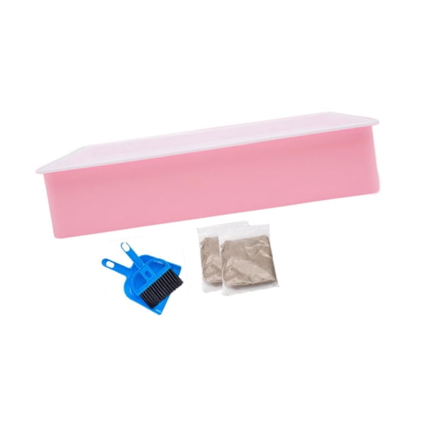 para pintura de arena, mesa de luz sensorial con utensilios de limpieza, kits de arte para dibujar para niñas y niños Rosa