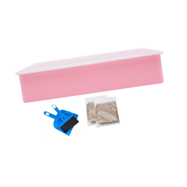 para pintura en arena, juguete para dibujar en arena, regalos para niños en edad preescolar, interesante con cepillo de limpieza, caja de Rosa