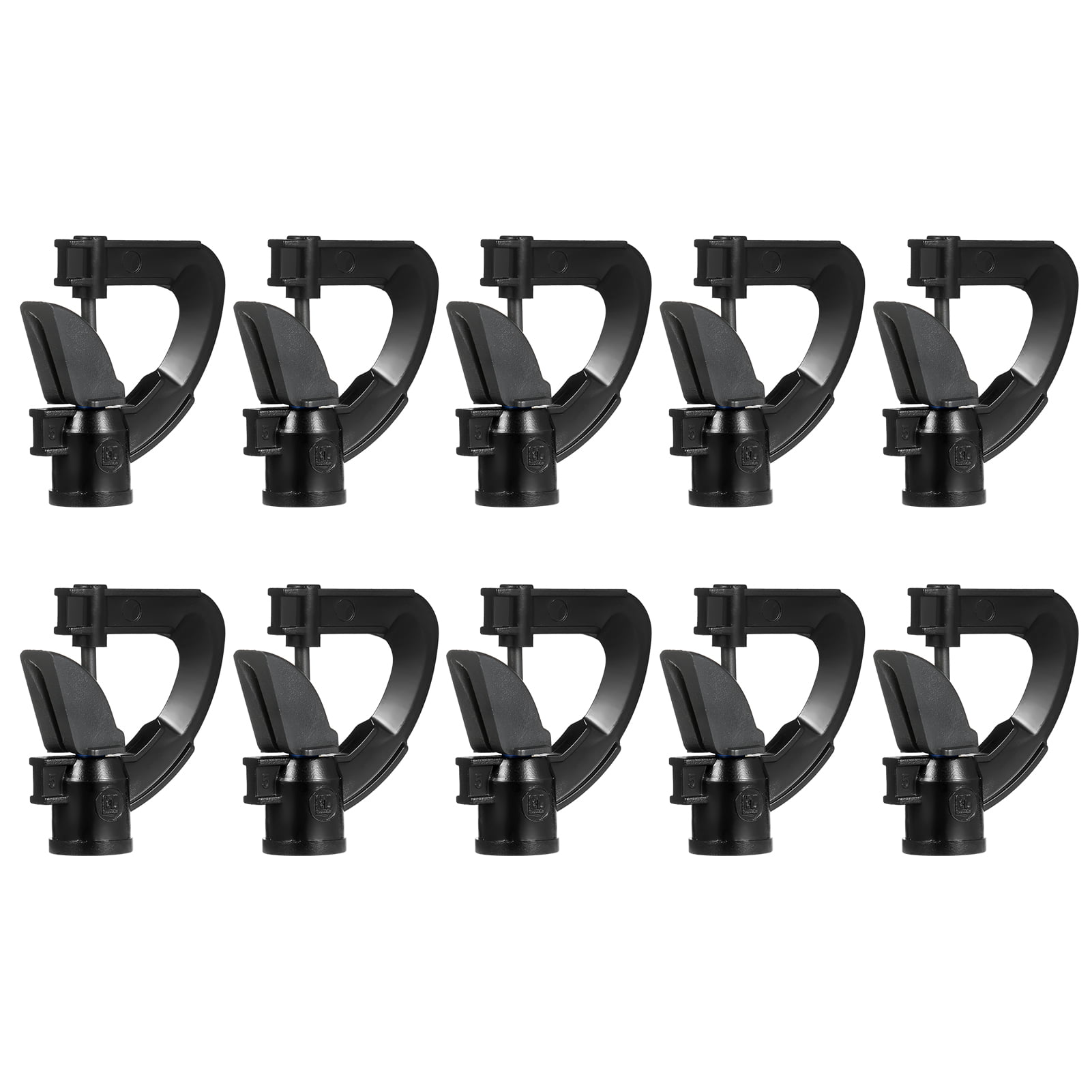 10pcs Inverted Lawn Water Flow Irrigation Rotating Micro Spray Nozzle Sprinkler 