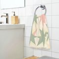 thumbnail image 3 of Yayeee 100% Cotton Hand Towels for Bathroom 16" x 28" Soft Absorbent Kitchen Towel, Pink and Green Geometric, 3 of 7