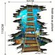 thumbnail image 5 of Newway 3d Floor Stickers,underwater Sea World Starfish Colorful Fishes Removable Love Ocean Cute Wooden Suspension Bridge Pvc Art Wall Decal , Sensory, 5 of 5