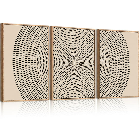 Jesus Wall Art 16x24 Inch Jesus Feeds The 5000 Canvas Wall Art Set of 3 Framed Christian Wall Decor Modern Abstract Art Print for Living Room Bedroom Office