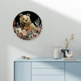 thumbnail image 4 of YILUYINQING Bear Flowers Mama Bear Round Wooden Wall Clock for Home Decor, Silent Mechanical Movement Wall Art Decor, Ideal for Living Rooms, Kitchens, Dorms, and Everyday Gifts 10x10in, 4 of 8