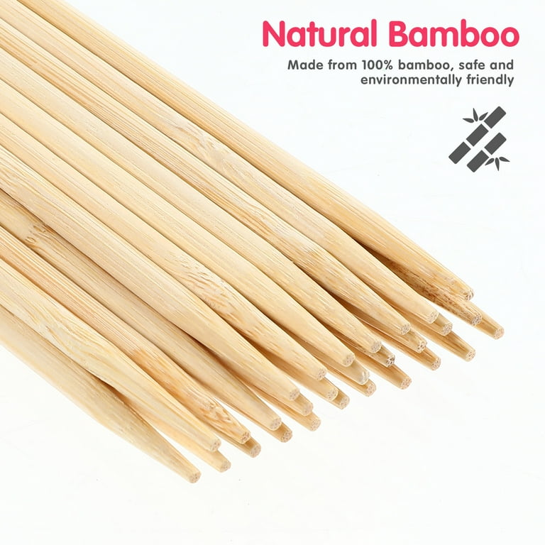 100 Pcs Bamboo Wooden Stylus Sticks Scratch Art Tool for Drawing Painting,  5.1 inch Long