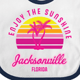 thumbnail image 4 of Inktastic Summer Enjoy the Sunshine Jacksonville Florida in Pink Boys or Girls Baby Bib, 4 of 4