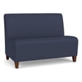 thumbnail image 1 of Pemberly Row Lounge Lobby Reception Waiting Armless Loveseat in Blue, 1 of 5