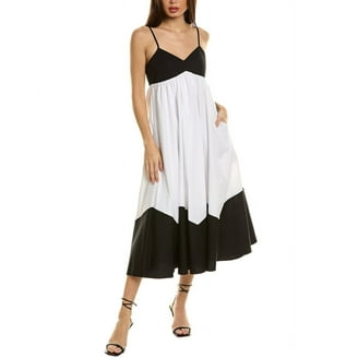 Elie Tahari womens Off-The-Shoulder Silk Midi Dress, XS, Blue - Walmart.com