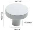 thumbnail image 3 of HomelyJoy | Kitchen Knobs for Cabinets | Modern Round Drawer Knobs & Cabinet Hardware | Smooth Finish & Easy Grip | Ideal for Kitchen Remodel & Bedroom Dresser, 3 of 9