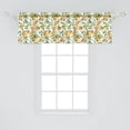 thumbnail image 2 of Ambesonne Green Orange Window Valance, Orange Branch, 54" X 18", Fern Green Orange Yellow, 2 of 3
