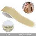 thumbnail image 6 of Synthetic Hair Pads Invisible Seamless Clip In Hair Extension Increase Hair Top Side Cover Hairpiece - 3 Hair Pieces, 6 of 25
