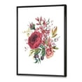 thumbnail image 3 of Designart 'Ancient Wildflowers and Burgundy Rose' Farmhouse Framed Canvas Wall Art Print, 3 of 5