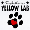 thumbnail image 2 of CafePress - My Brother Is A Yellow Lab Body Suit - Baby Light Bodysuit, Size Newborn - 24 Months, 2 of 4