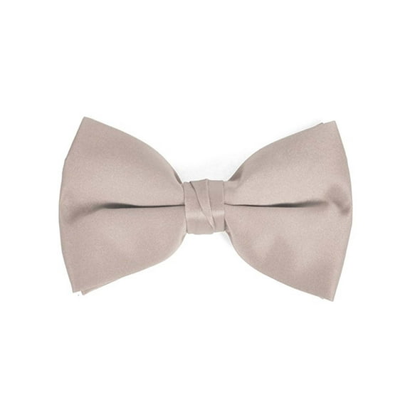 Men's Solid Color Clip On Bow Tie