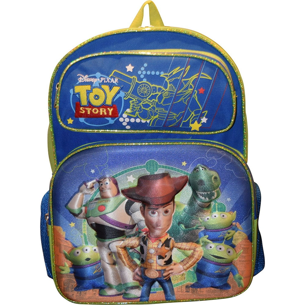 Disney Backpack Toys Story Pixar Team 3DPopUp 16 School Bag