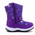 thumbnail image 6 of Kushyshoo Kids Snow Boots Waterproof Purple Heart Girls Winter Boot Big Kid Size 2, 6 of 7
