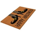 thumbnail image 4 of Northlight Wicked Witch Shoes Happy Halloween Coir Outdoor Doormat - 30" - Orange and Black, 4 of 6