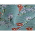 thumbnail image 3 of Ambesonne Nature Quilted Coverlet 3 Pcs, Fashion Vintage Flora Art, King Size, Burnt Orange and Grey Teal, 3 of 4