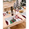 thumbnail image 3 of Christmas Placemats Set of 6, Bird Snowman Place Mats Christmas Tree Snowflake Grey Placemat Table Decoration for Kitchen Table Dinner Xmas Holiday Party Home Decor Indoor Outdoor 13x19 Inch, 3 of 9