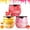 Honey+Strawberry+Apple Lime, variant on 3 Pcs Bee Lip Balm Honey Pot, Honey & Strawberry Lip Mask Propolis Moisturizing Hydrating Prevention Dry and Cracked Lip Scrubs Exfoliator (Honey Strawberry Apple Lime)