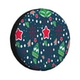 thumbnail image 1 of Fotbe Christmas Funda de Llanta de Repuesto con Estampado, Engrosada, Ajuste Universal para Jeep, Remolque, RV, SUV, Camión-14 inch, 1 of 6
