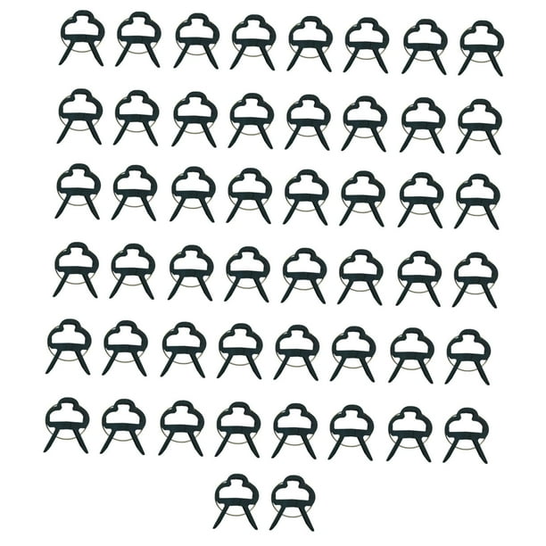 50 clips de soporte para enredaderas, clips de soporte para tallos, clips de soporte para plantas para flores, L