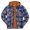 Navy, variant on IROINNID Men's Hoodie Shacket Long Sleeve Plaid Casual Autumn And Winter Coat Drawstring False Two Piece Top Thickened Cotton Padded Coat