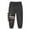 Dark Gray, variant on Toddler Boys Sweatpants Cartoon Dinosaur Embroidery Active Jogger Pants, Sizes 2-3