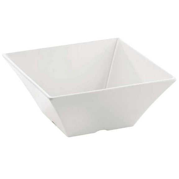 1 pc, Tablecraft Square Bowl, 120 oz., Melamine White