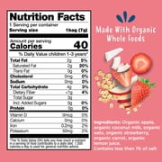 (12 pack) Amara Organic Breakfast Oat Melts Strawberry Baby Snack, No Added Sugar, Stage 2, 7g
